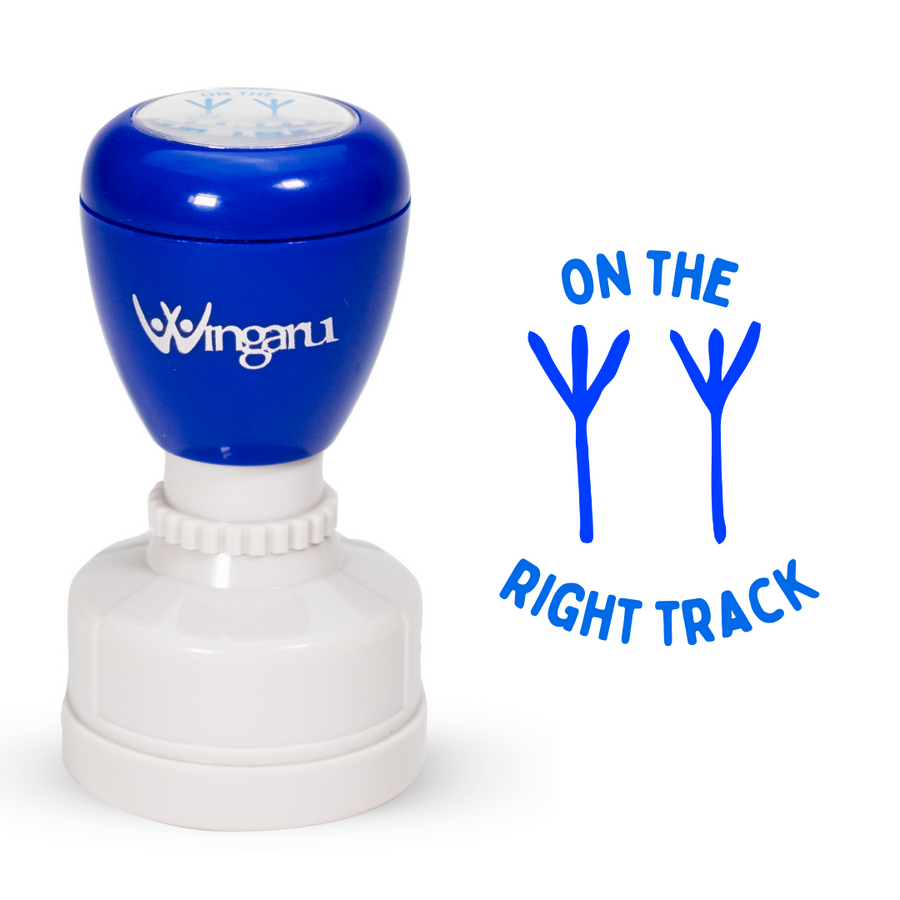 Teacher Stamp - On The Right Track