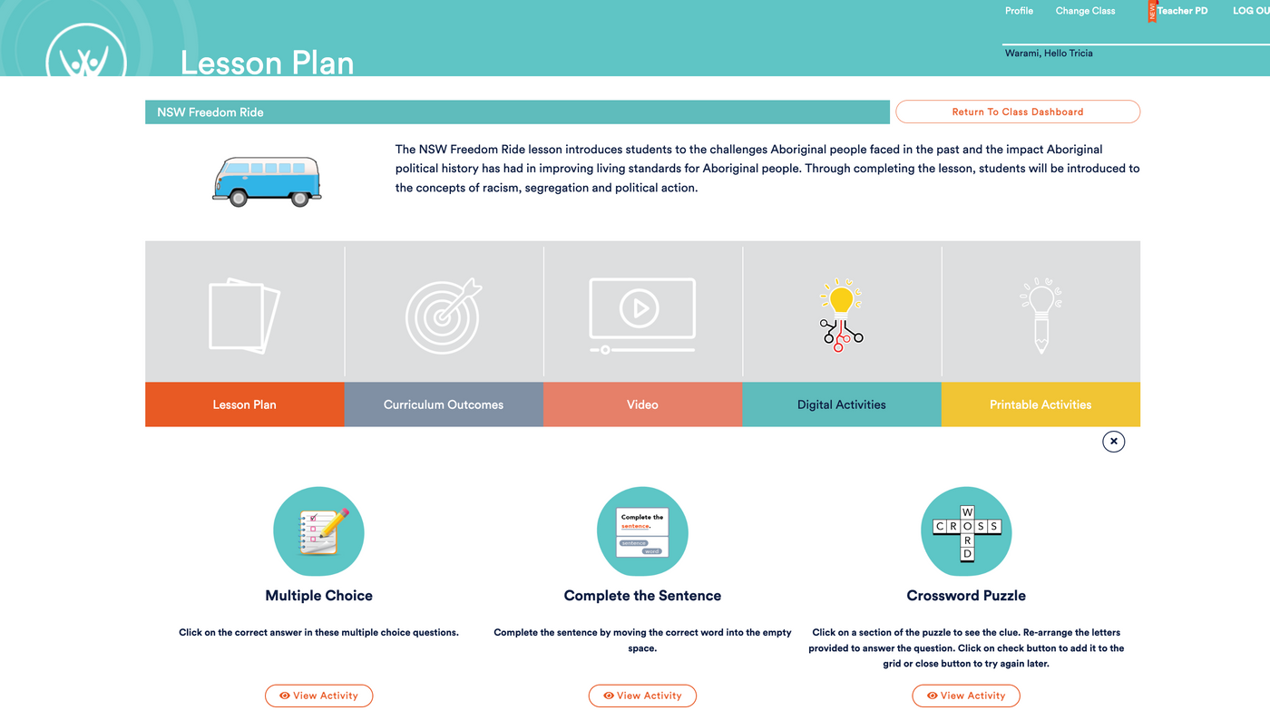 Wingaru Kids Aboriginal Education Platform Trial