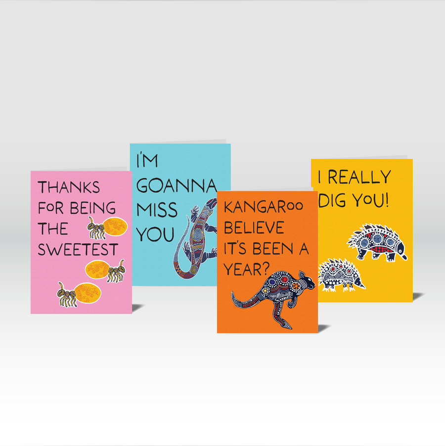 Pun-ny Teacher Appreciation Greeting Card Pack of 4