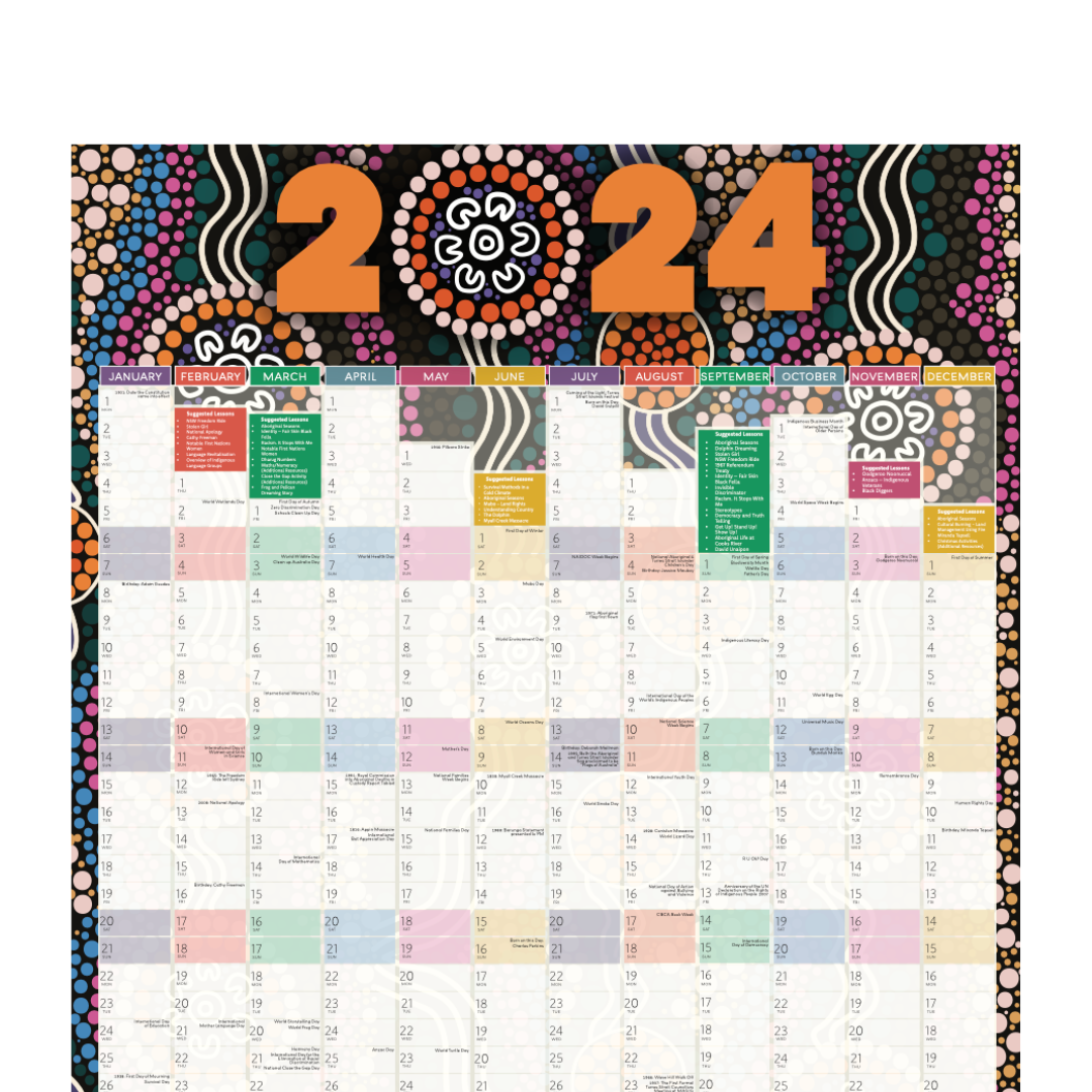 Key First Nations Dates 2024 A1 Planner · Wingaru Store