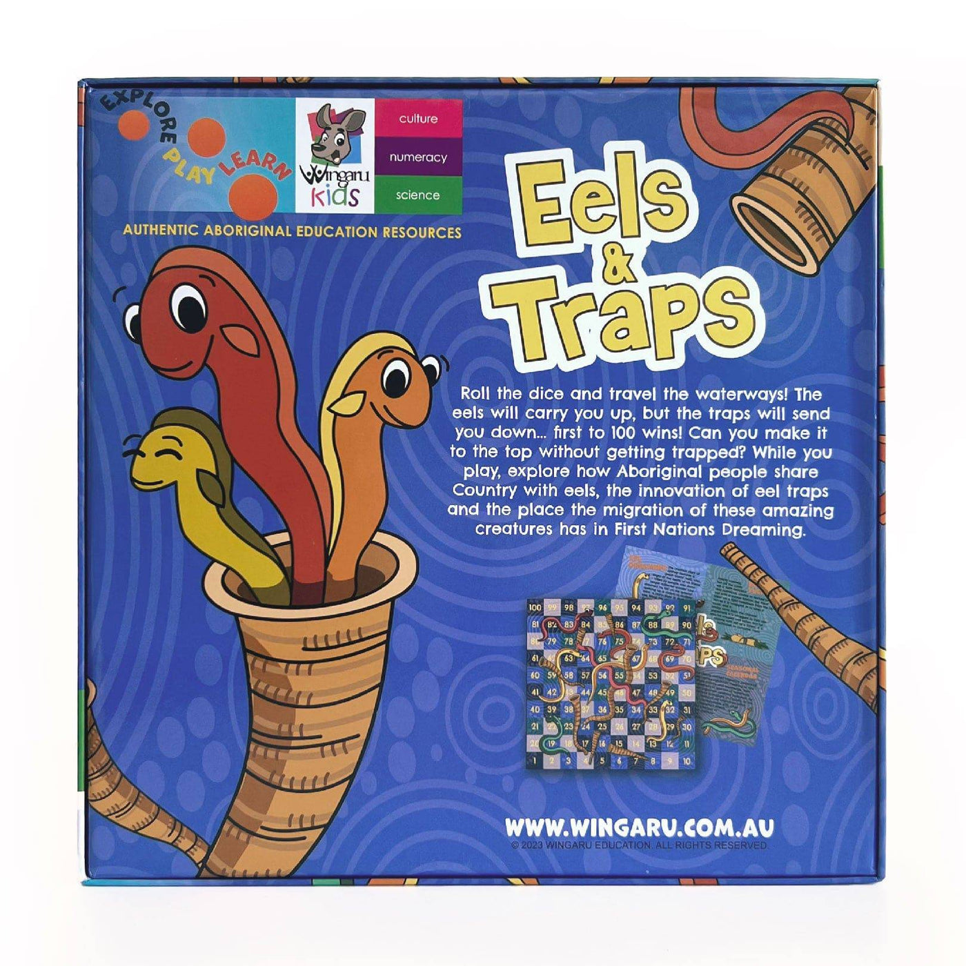 Eels and Traps Board Game